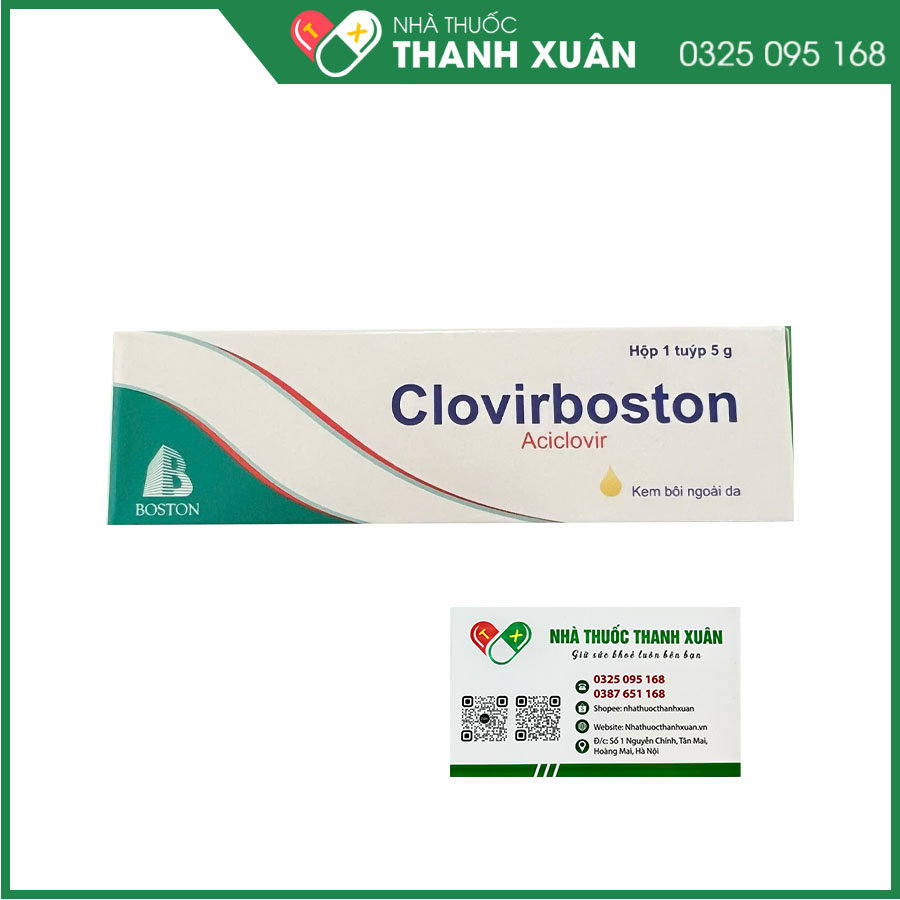 Clovirboston điều trị nhiễm Herpes Simplex